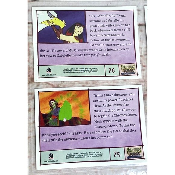 Hercules & Xena The Battle Of Mount Olympus Collectible Trading Card Bundle 19-2 - Picture 11 of 16